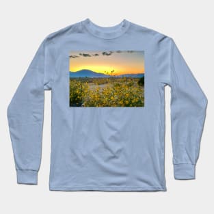 Sunrise and Sunflowers in New Mexico Long Sleeve T-Shirt